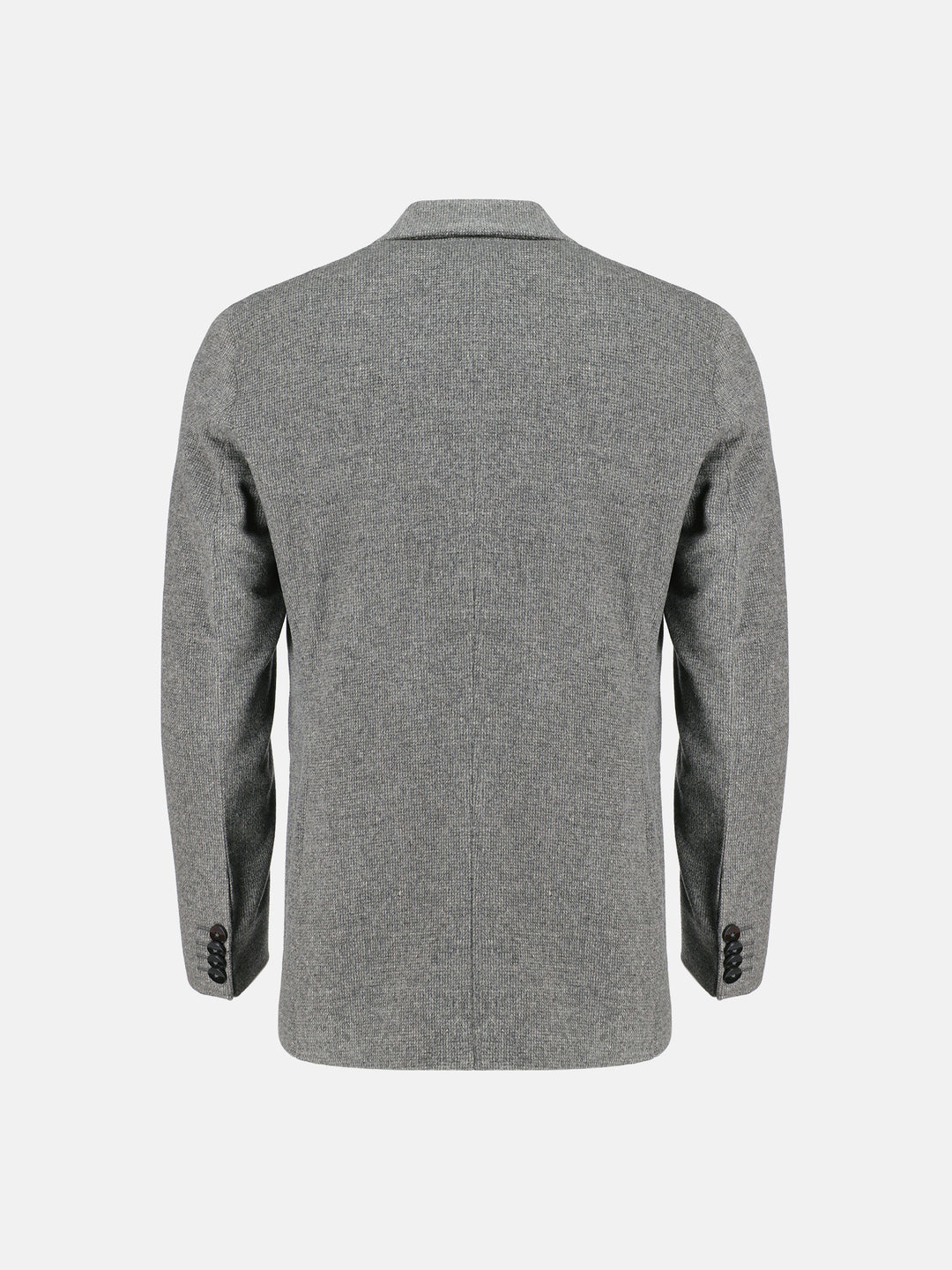 Grey Dobby Wool Cashmere Blazer - Sartoria Brumano Pakistan