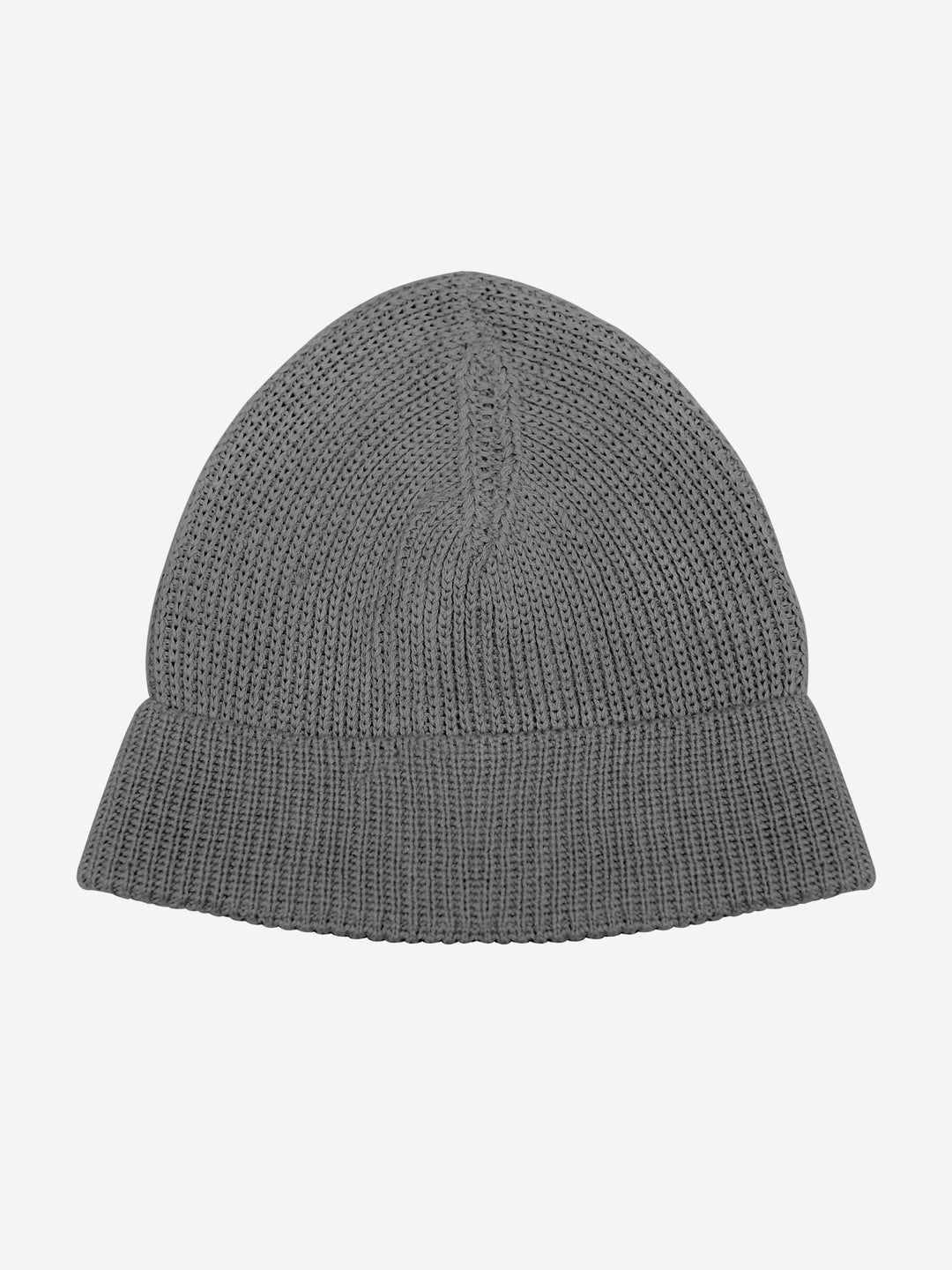 Grey beanie cap close up knit texture — Brumano Pakistan