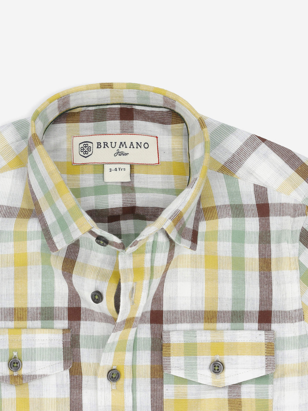 Grey Multi Color Corduroy Checked Casual Shirt Brumano Pakistan