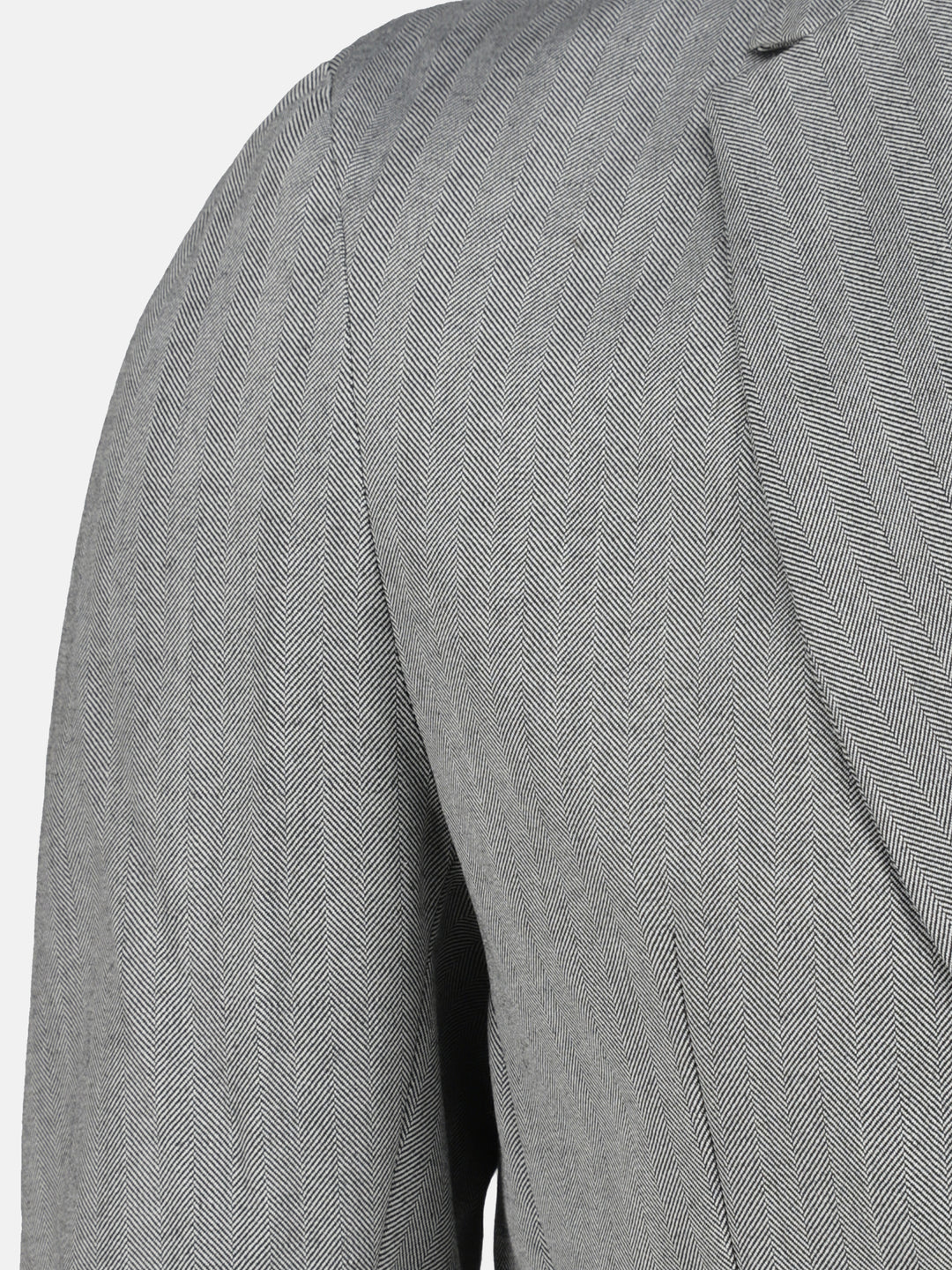 Grey Wool Herringbone Blazer Brumano Pakistan