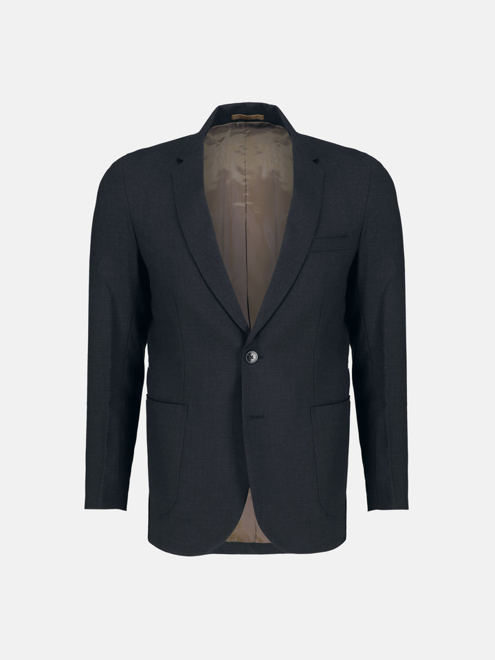 Grey Wool Structured Formal Blazer Brumano Pakistan