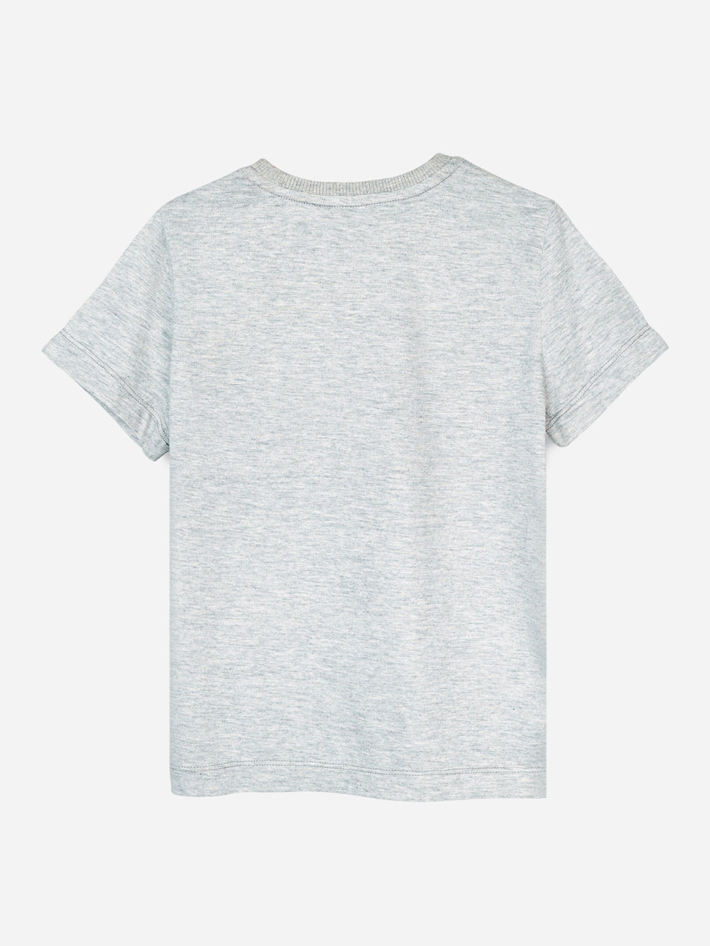 Heather Grey Graphic Printed Casual T-Shirt