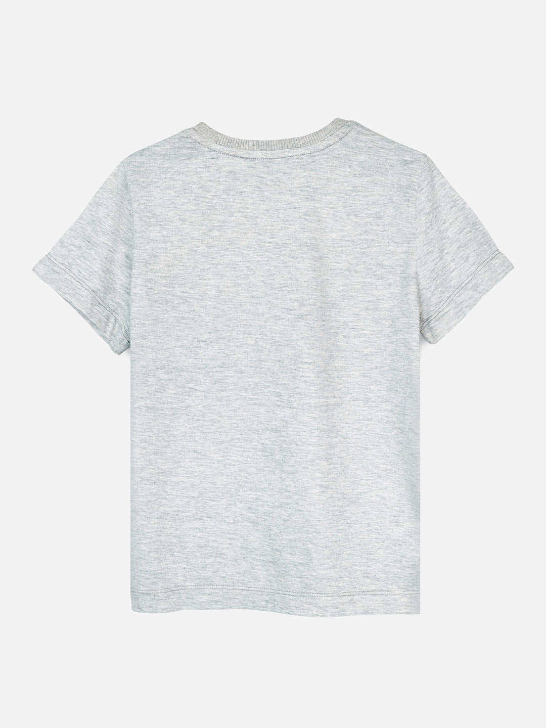 Heather Grey Graphic Printed Casual T-Shirt Brumano Pakistan