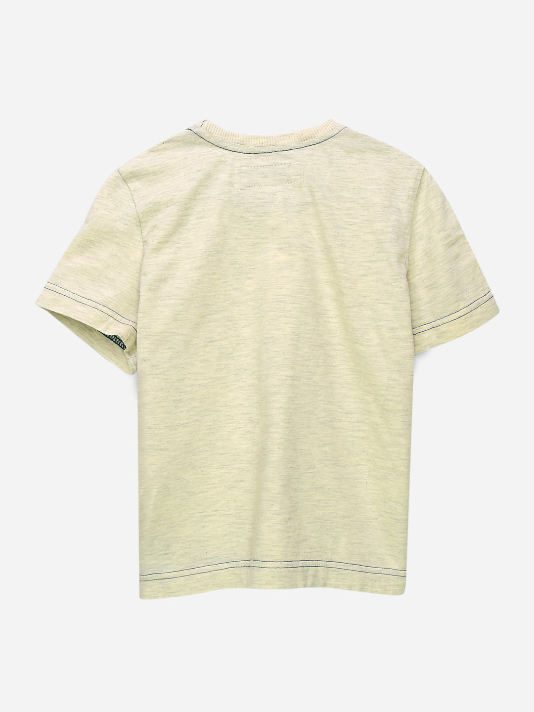 Heather Grey T-Shirt With Contrasting Yellow Pocket Brumano Pakistan
