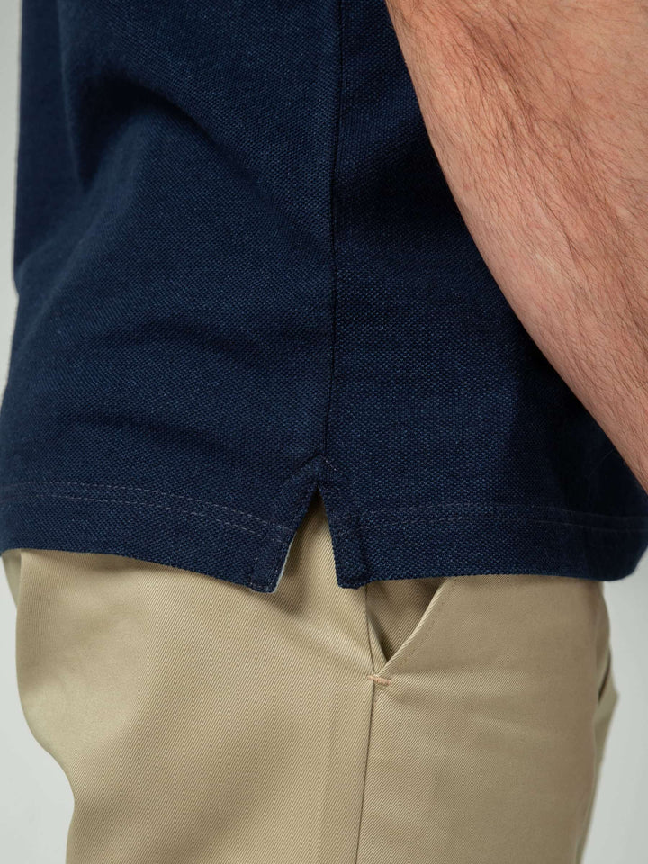 Indigo Pique Polo Shirt Brumano Pakistan