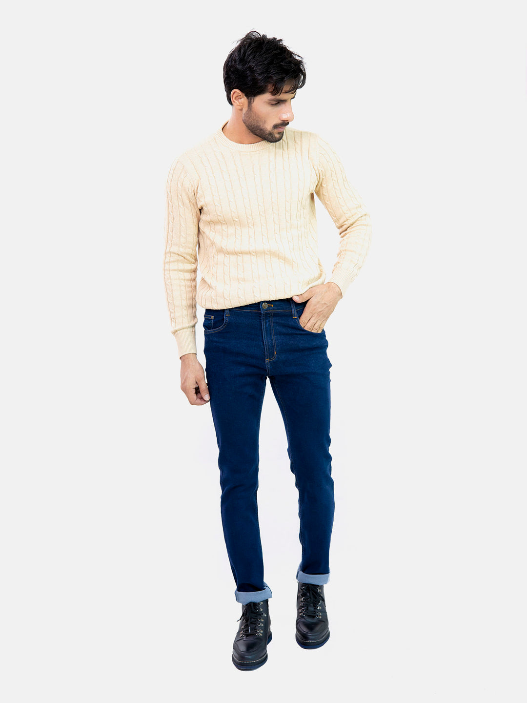 Indigo Straight Fit Jeans Brumano Pakistan