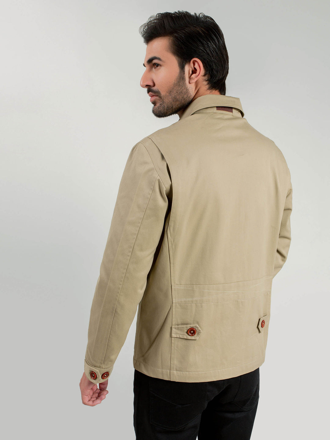 Khaki Technical Jacket Brumano Pakistan