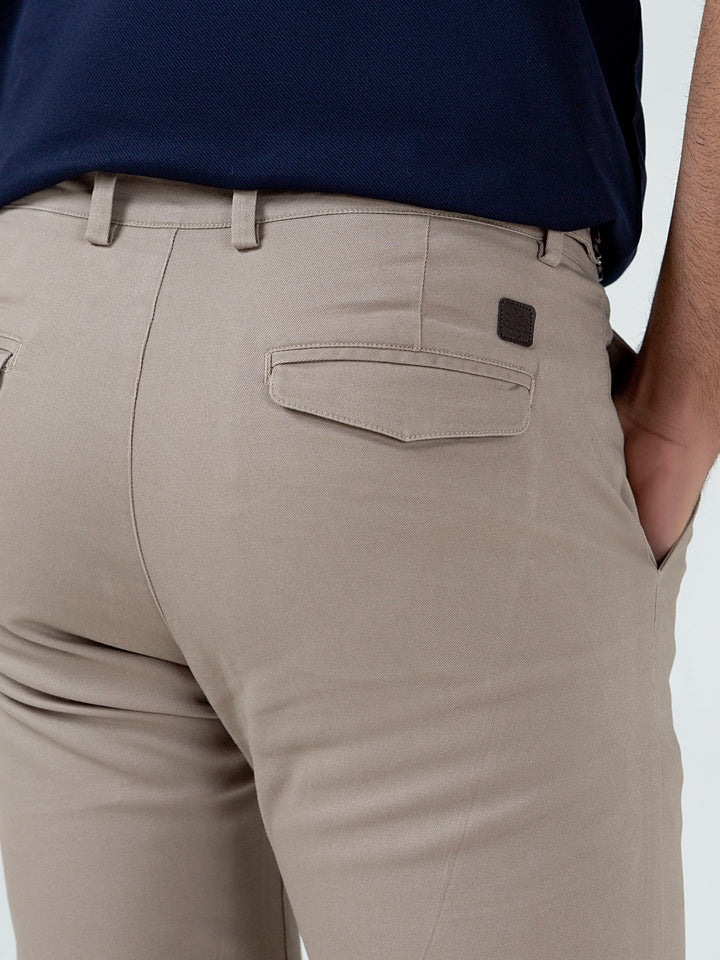 Khaki Slimfit Chino With Gurkha Style Buttons Brumano  Pakistan