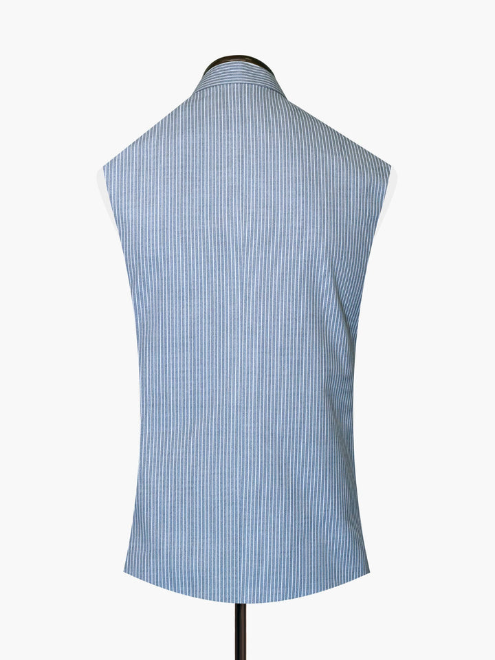 Light Blue Stripe Waistcoat Brumano Pakistan