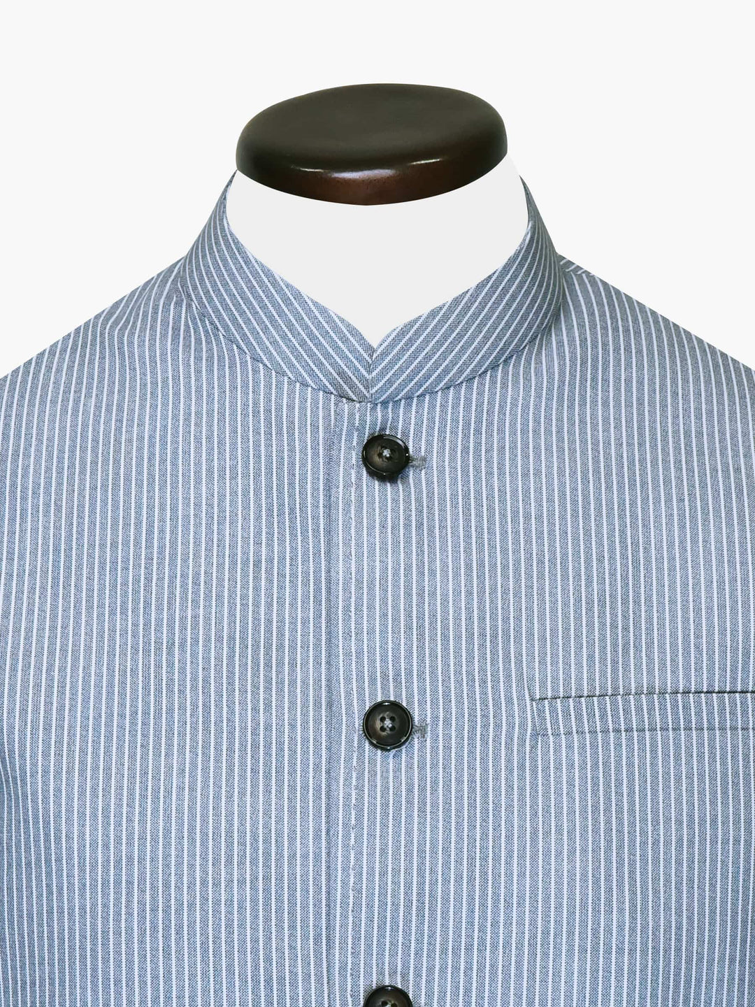 Light Blue Stripe Waistcoat Brumano Pakistan