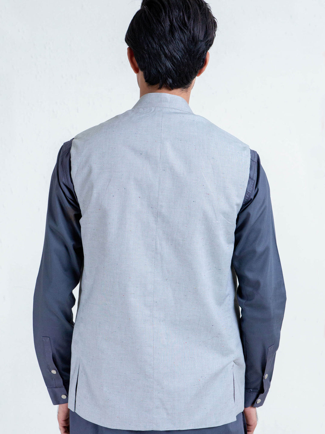 Light Green Structured Waistcoat Brumano Pakistan
