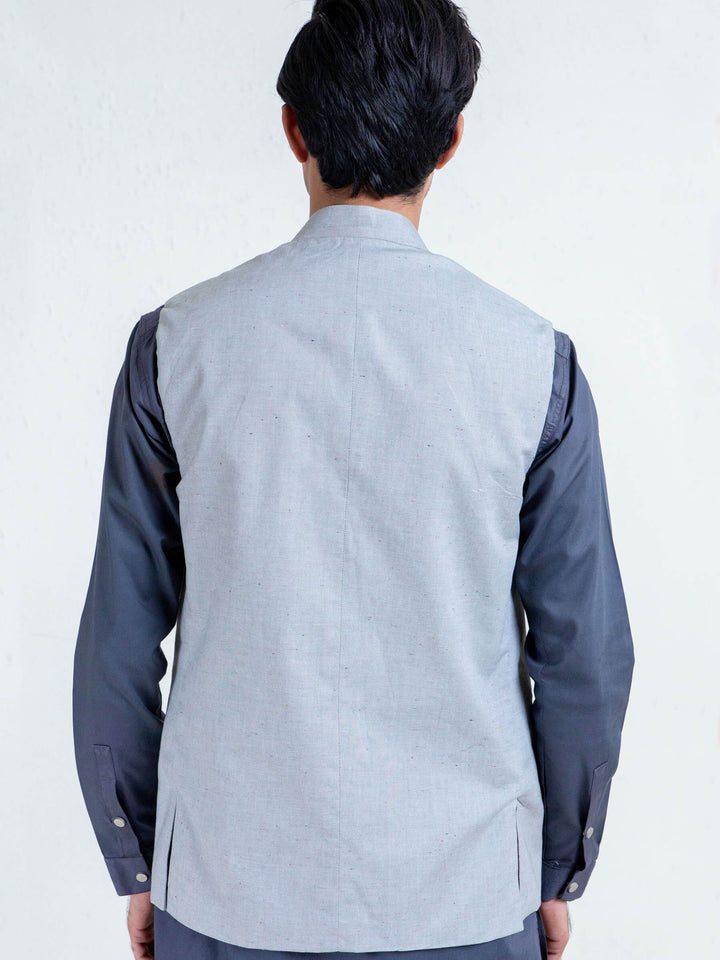 Light Green Structured Waistcoat Brumano Pakistan