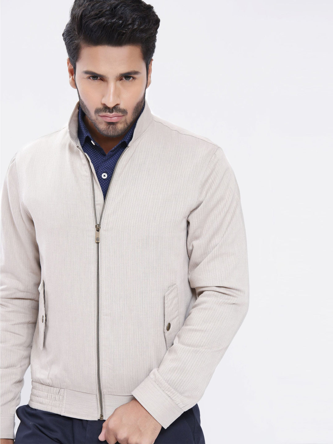 Light Herringbone Jacket