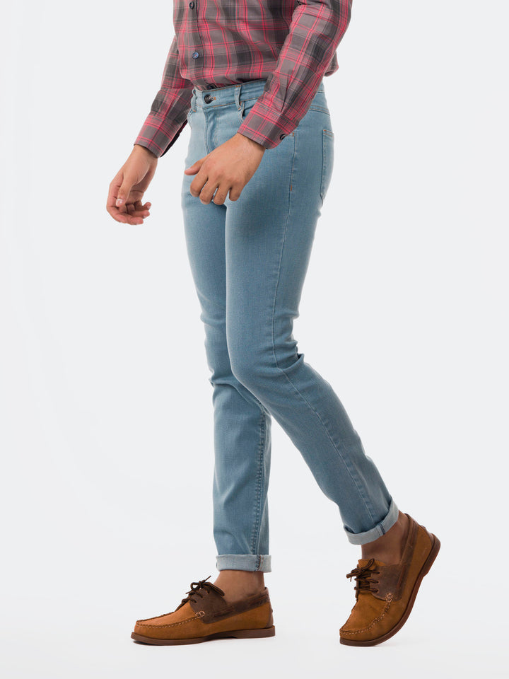 Light Blue Skinny Fit Jeans Brumano Pakistan