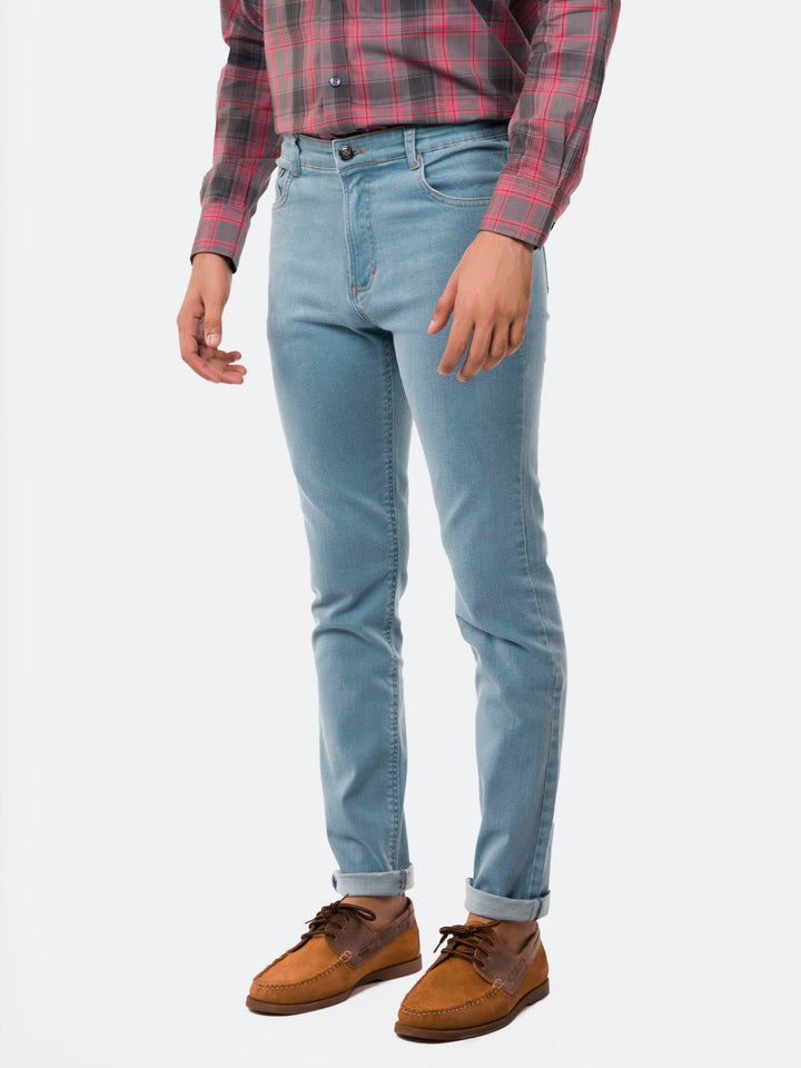 Light Blue Skinny Fit Jeans Brumano Pakistan