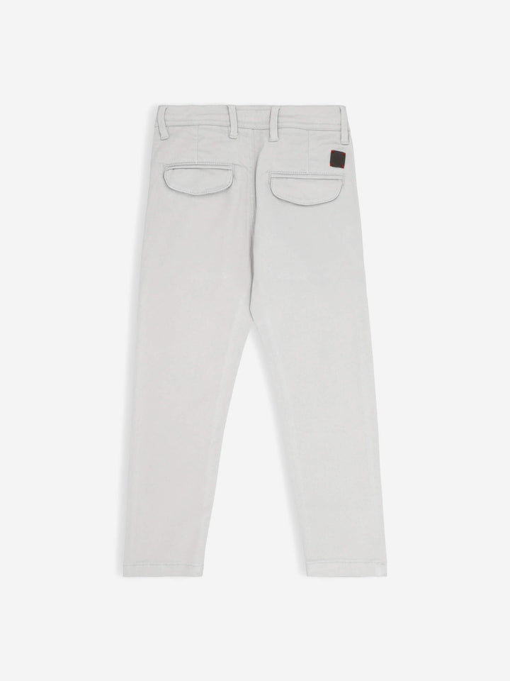 Light Grey Casual Chino With Flap Pockets Brumano Pakistan