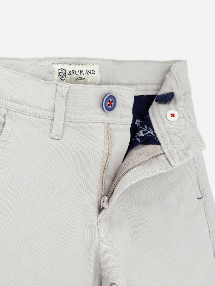 Light Grey Casual Chino With Flap Pockets Brumano Pakistan