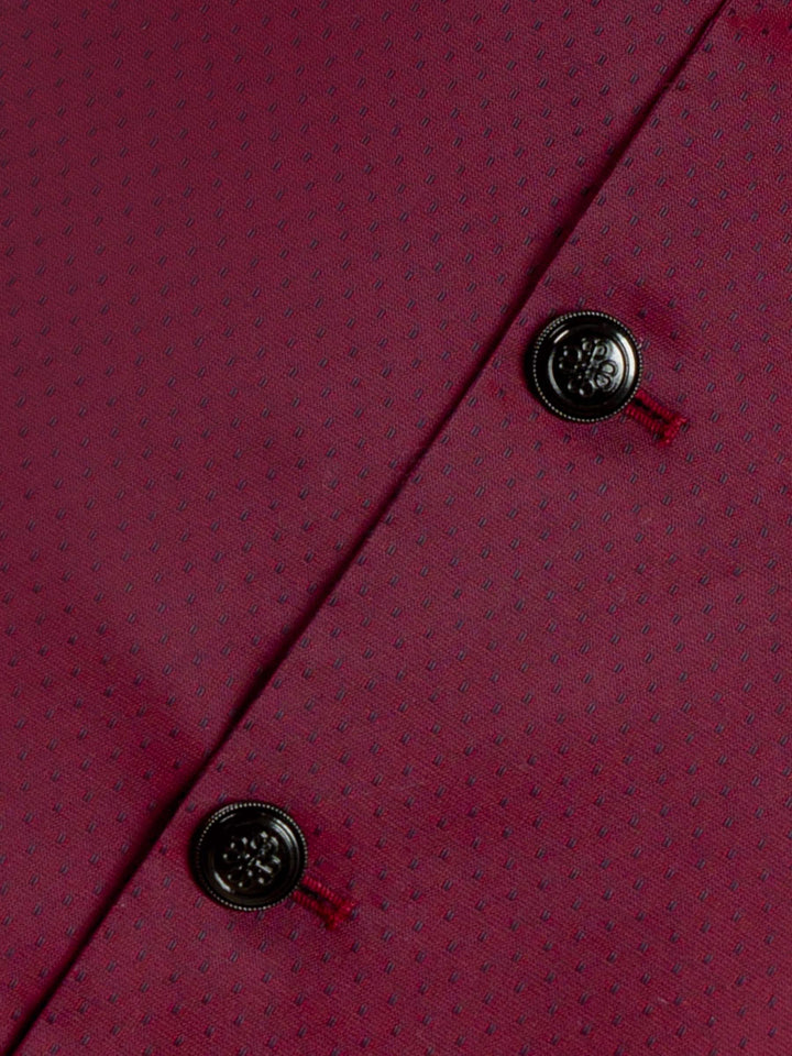 Magenta Dobby Waistcoat Brumano Pakistan