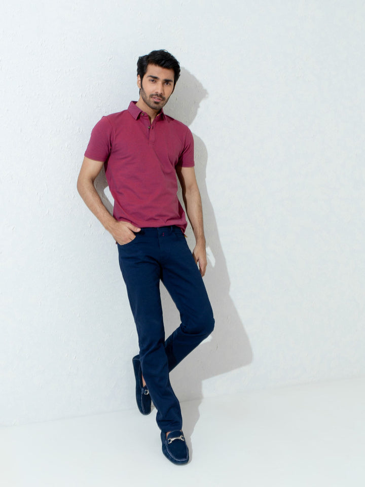 Magenta Pique Mercerized Polo Shirt Brumano Pakistan