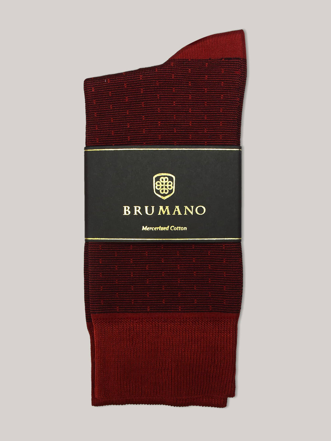 Maroon Dobby Striped Mercerized Socks Brumano Pakistan