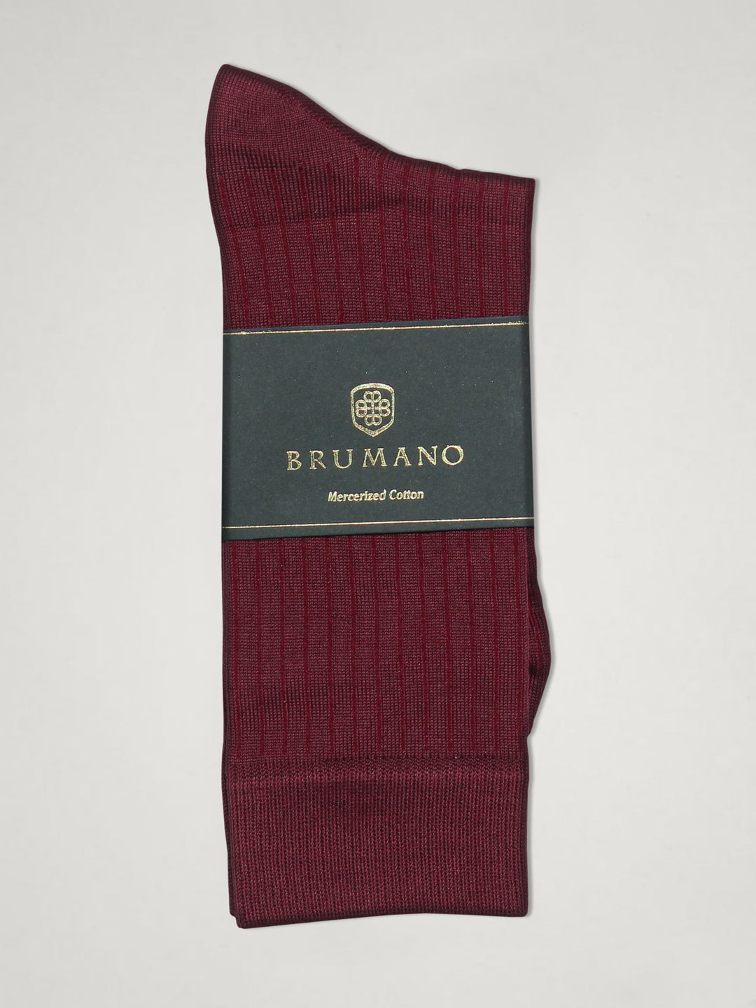 Maroon Ribbed Mercerized Socks Brumano Pakistan