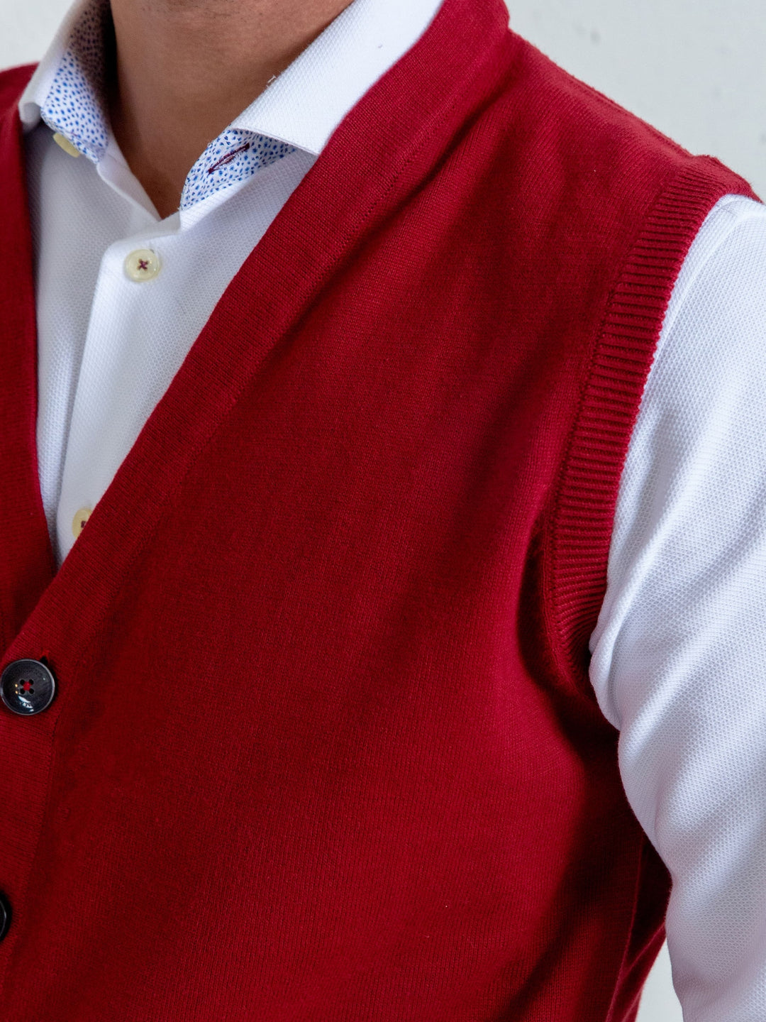 Maroon Sleeveless Button Cardigan Brumano Pakistan