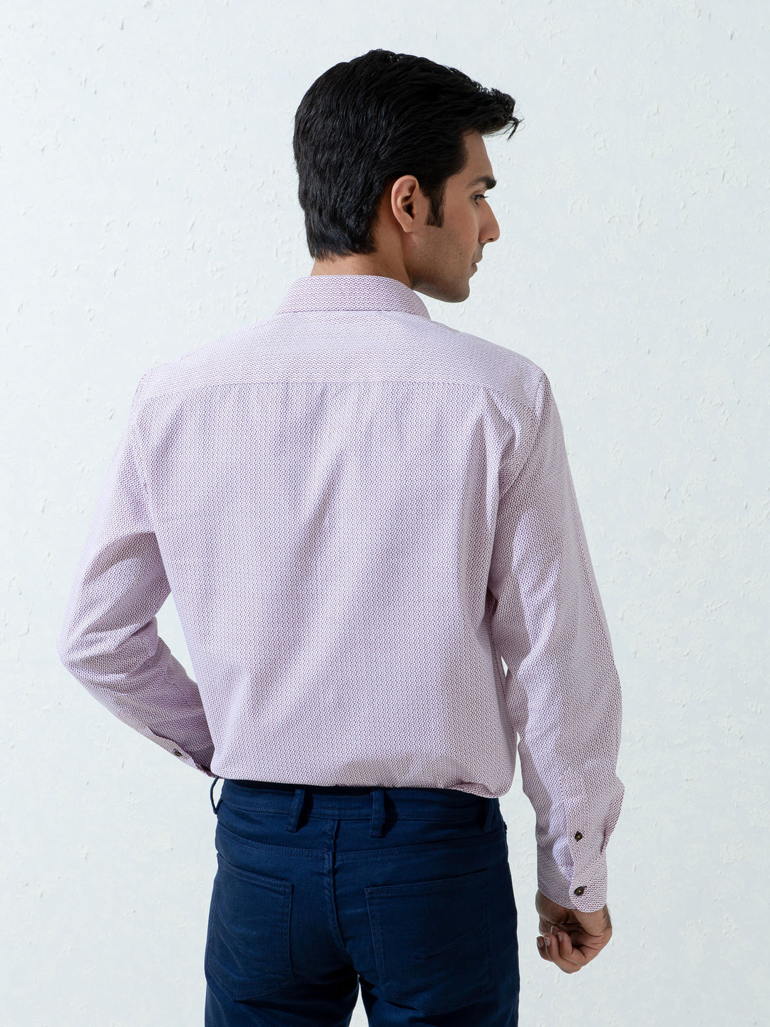 Maroon & White Printed Shirt Brumano Pakistan