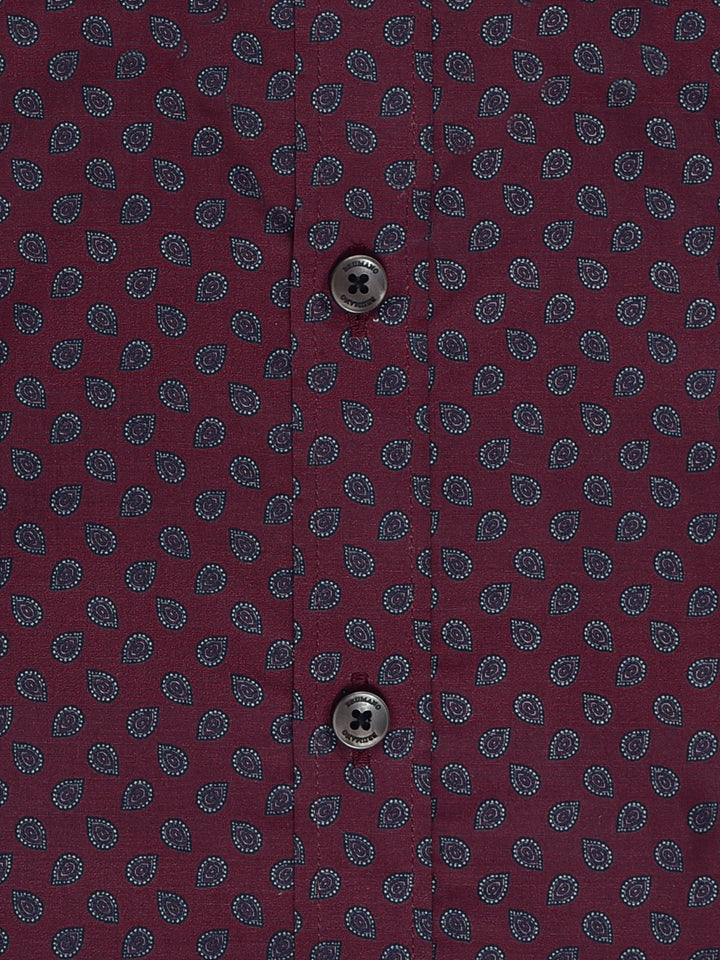 Maroon Paisley Printed Shirt Brumano Pakistan