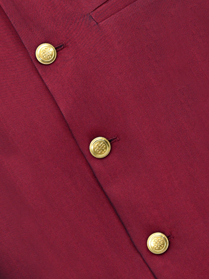 Maroon Silk Waistcoat Brumano Pakistan 