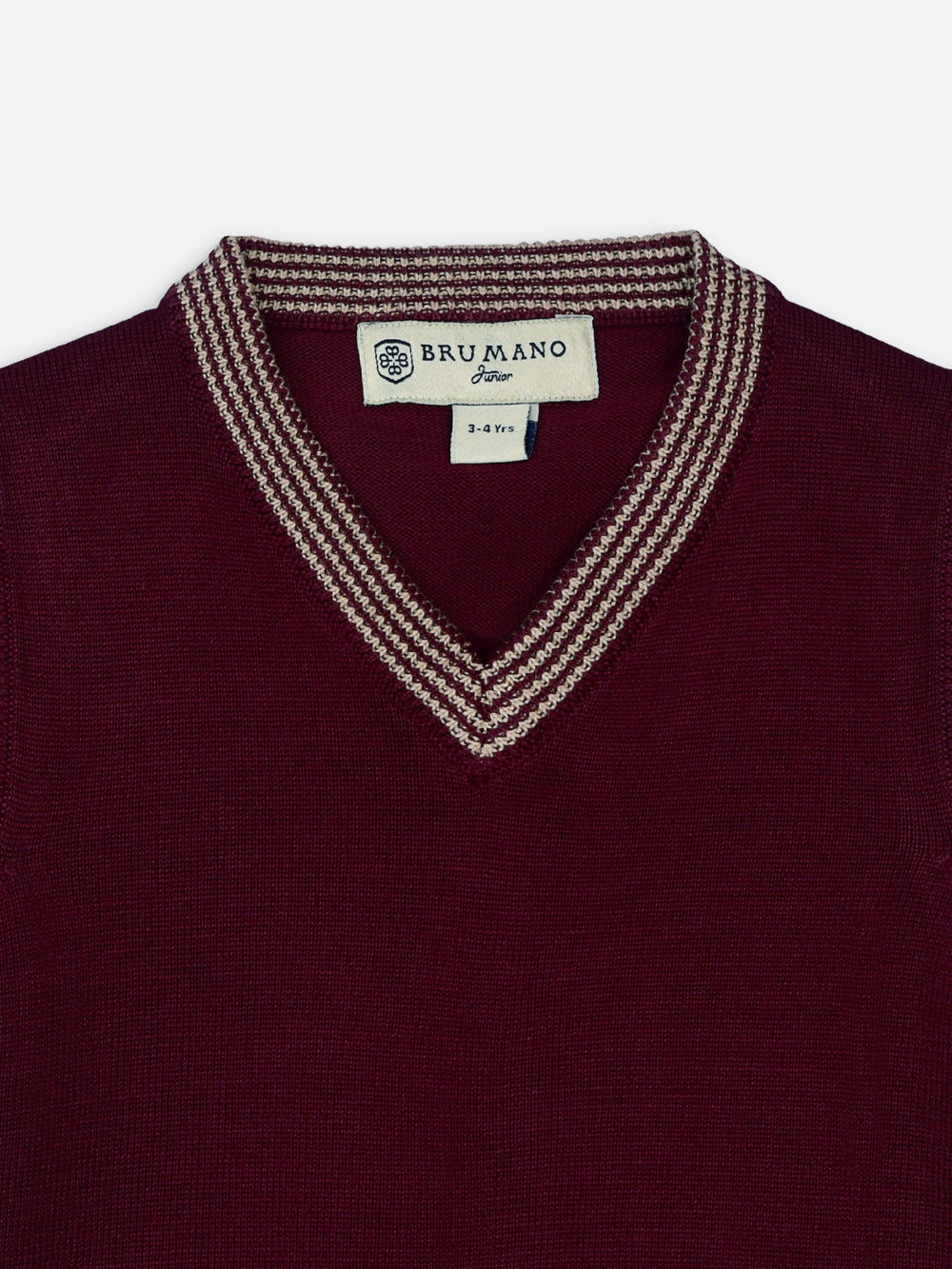 Maroon Sleeveless Casual Sweater