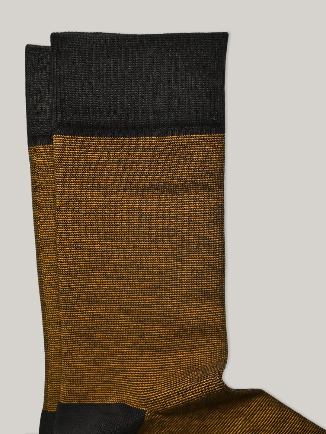 Mustard & Grey Pinstriped Cotton Socks Brumano Pakistan