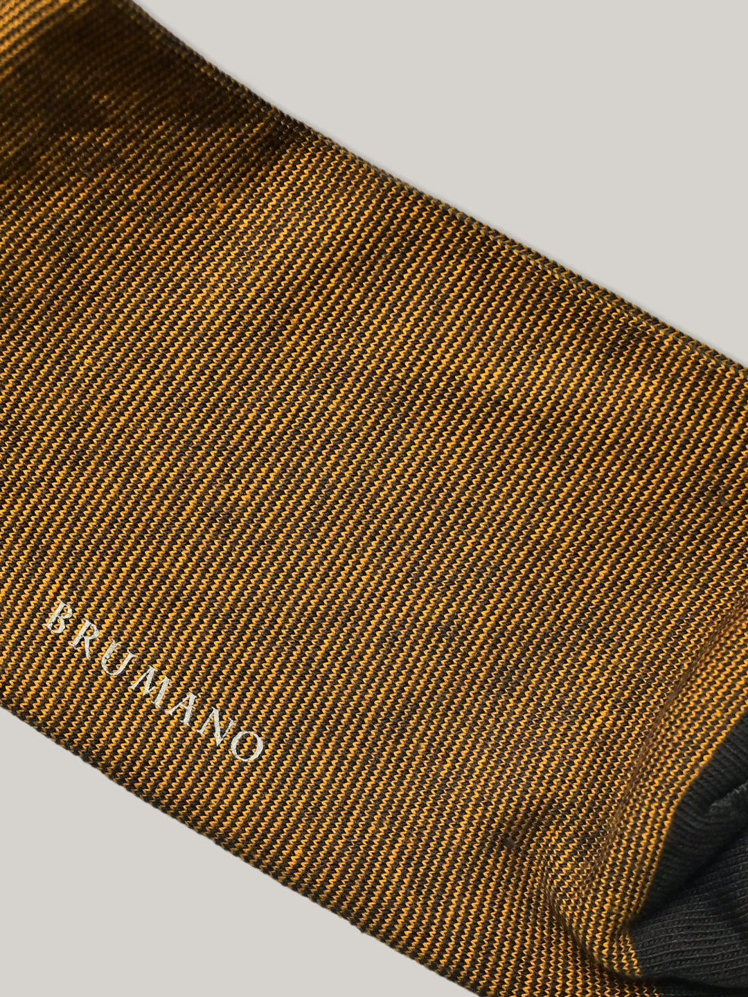 Mustard & Grey Pinstriped Cotton Socks Brumano Pakistan