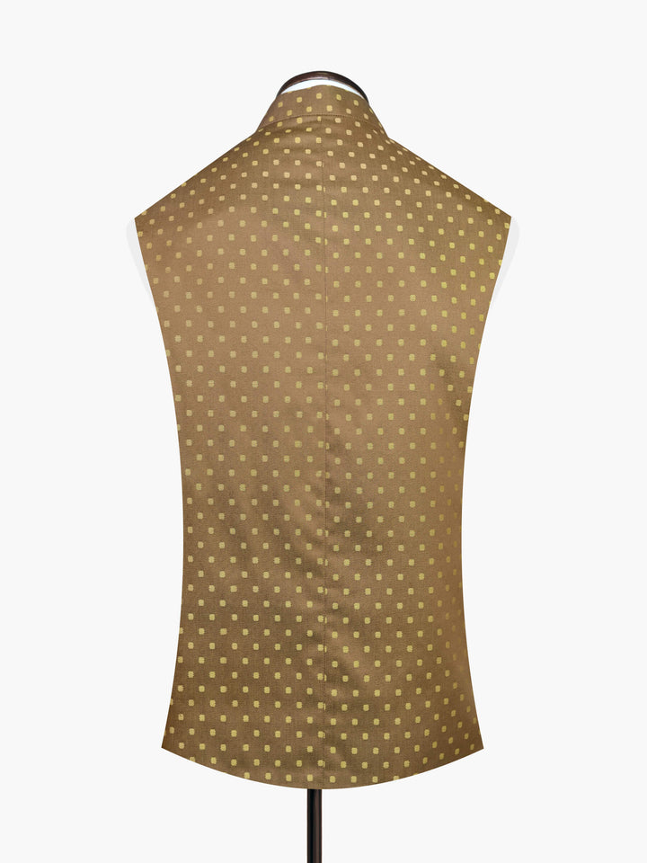 Mustard Polka Dost Waistcoat Brumano Pakistan