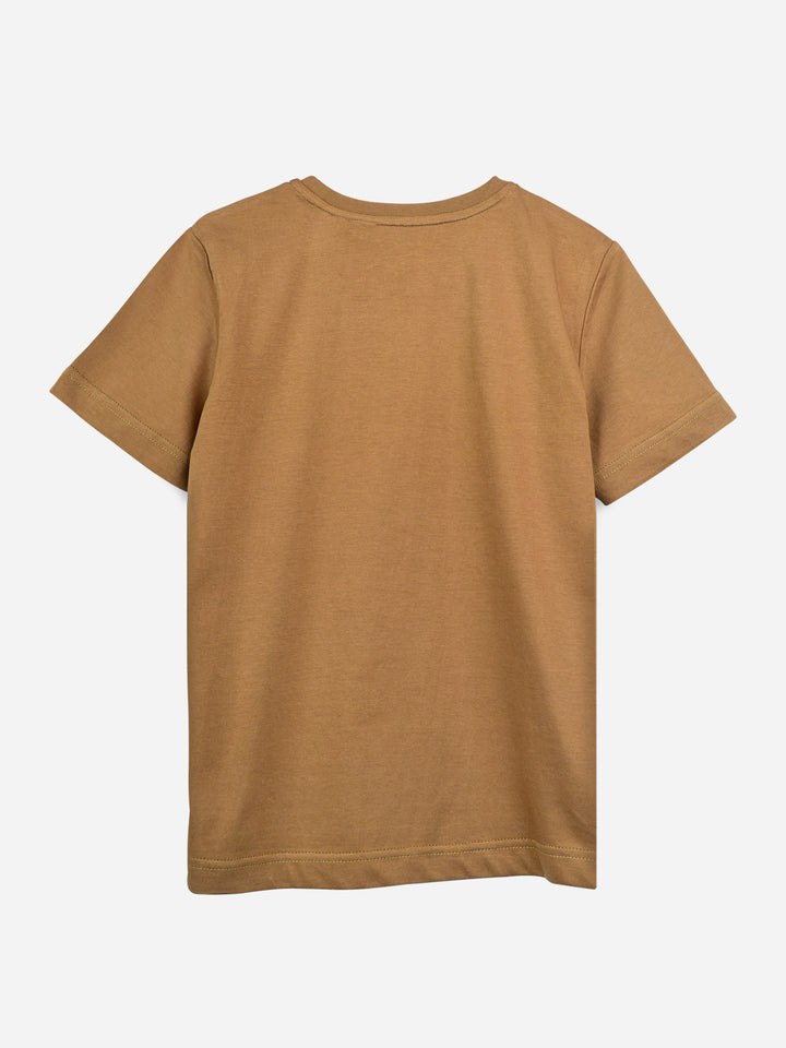 Mustard Surf Printed Casual T-Shirt Brumano Pakistan