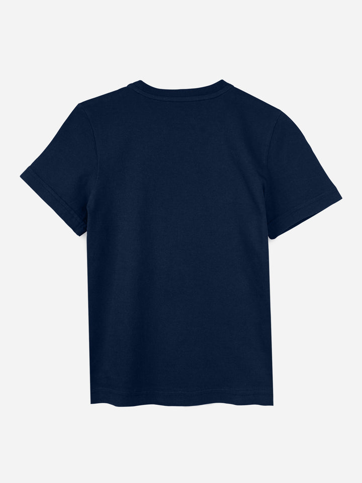 Navy Blue Bicycle Graphic Printed Casual T-Shirt Brumano Pakistan