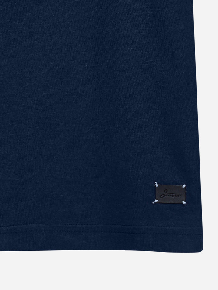 Navy Blue Bicycle Graphic Printed Casual T-Shirt Brumano Pakistan