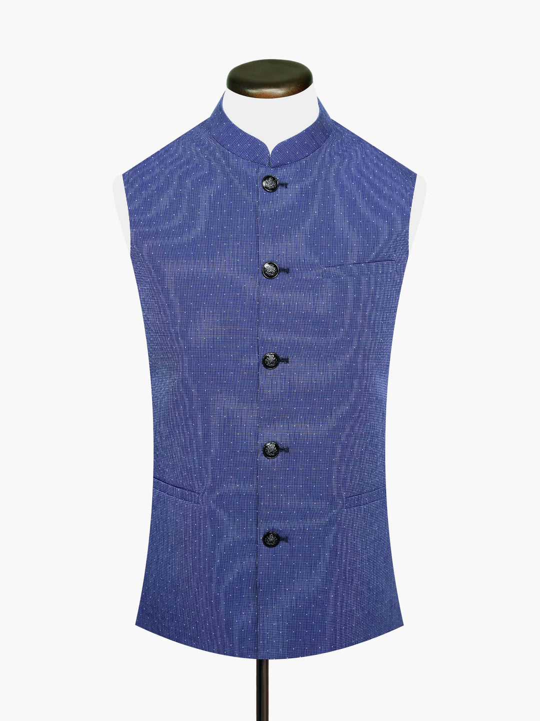 Navy Blue Dobby Waistcoat Brumano Pakistan