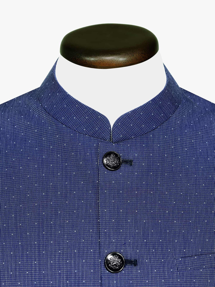 Navy Blue Dobby Waistcoat Brumano Pakistan