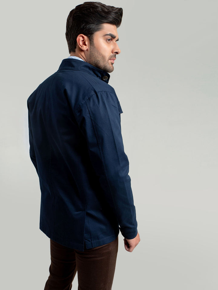 Navy Blue Trench Jacket Brumano Pakistan