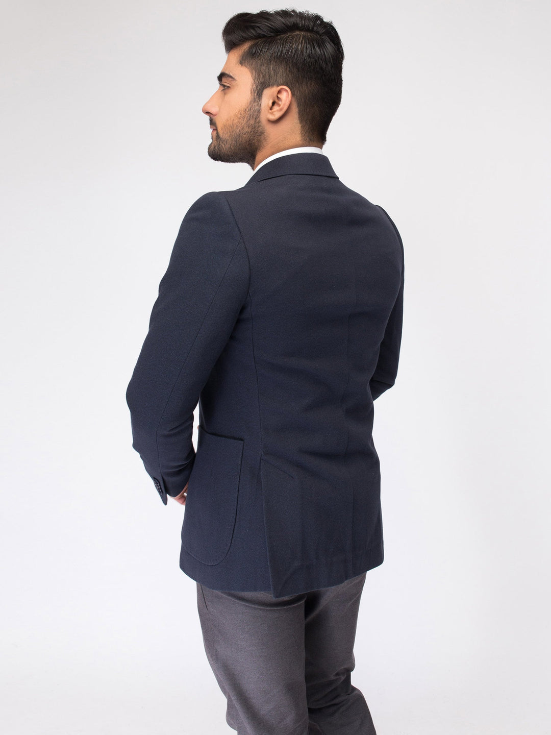 Navy Blue Twill Blazer Brumano Pakistan
