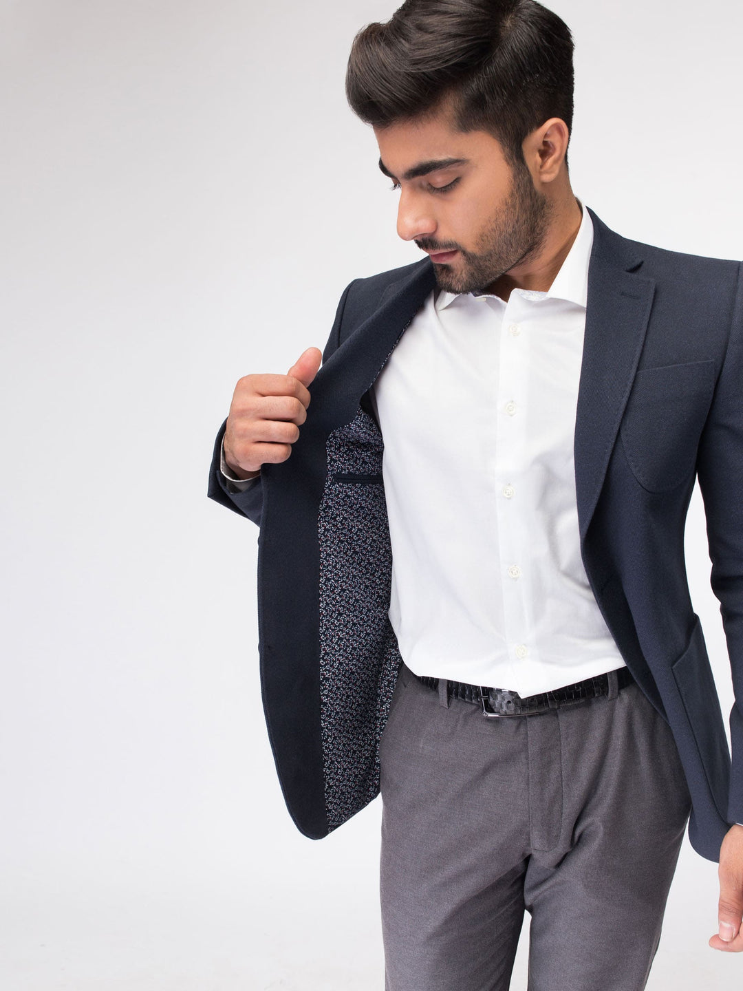 Navy Blue Twill Blazer Brumano Pakistan