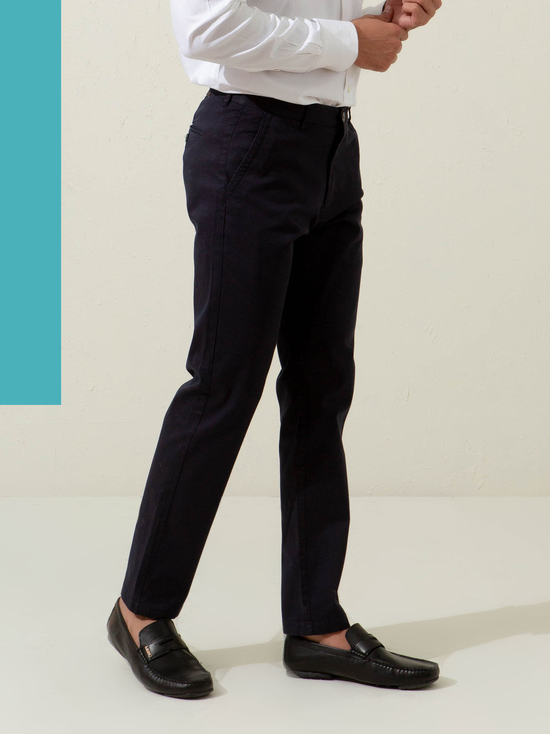 Navy Blue Twill Chino Brumano Pakistan