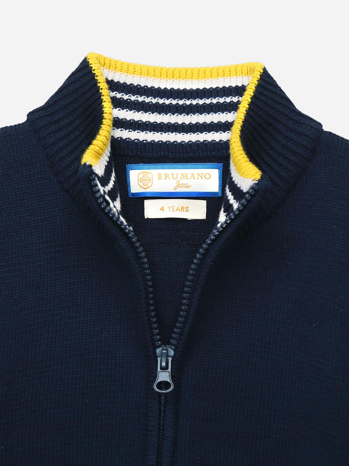 Navy Casual Zipper With Detailing Brumano Pakistan
