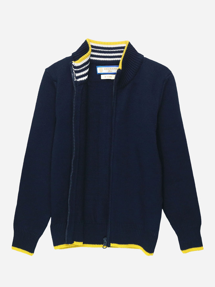 Navy Casual Zipper With Detailing Brumano Pakistan