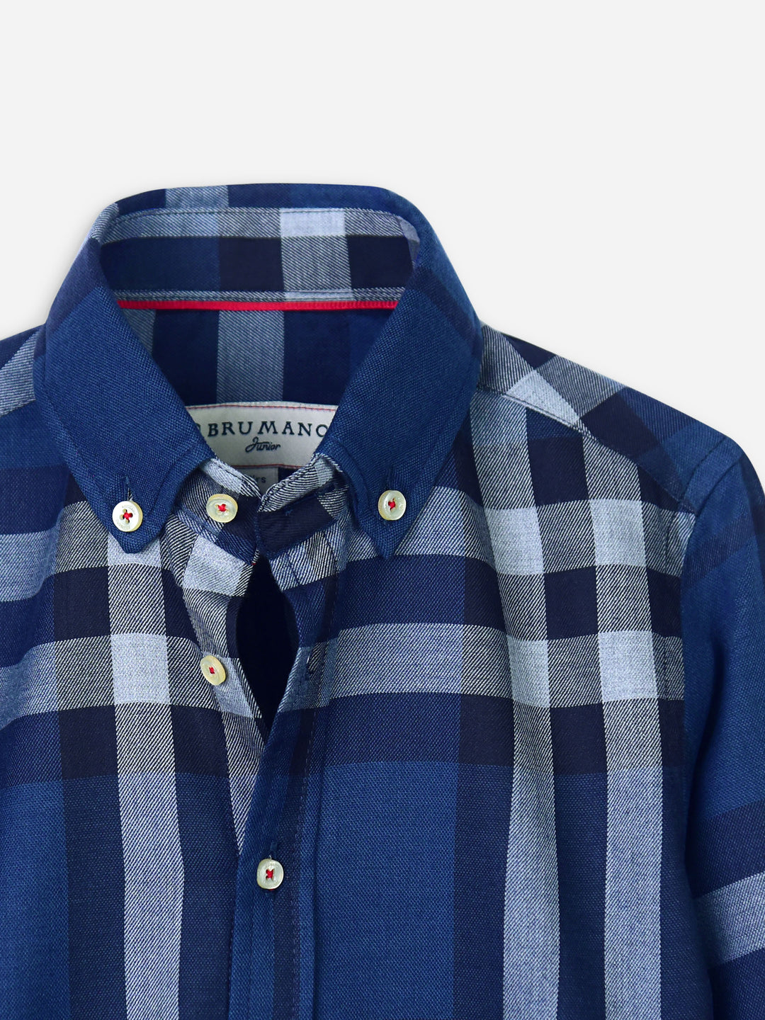 Navy Blue Large Checkered Shirt Brumano Pakistan