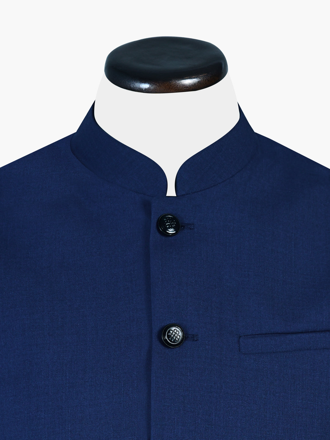 Navy Blue Rounded Formal Waistcoat Brumano Pakistan