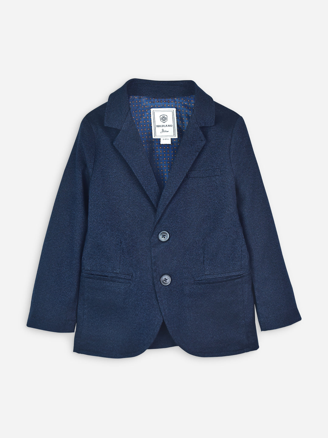 Navy Blue Structured Kids Blazer Brumano Pakistan