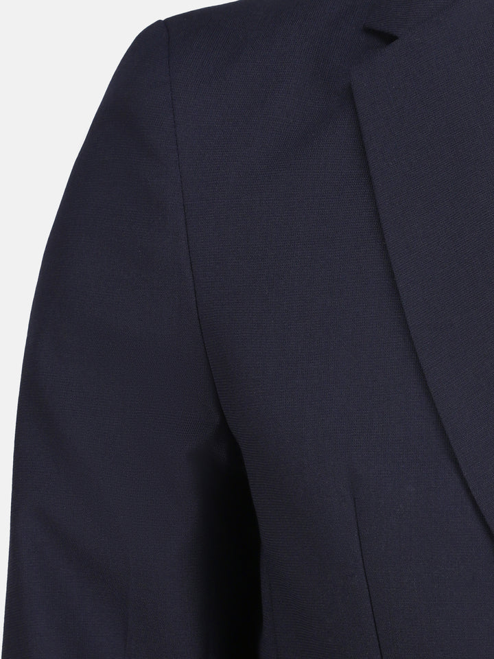 Grey Wool Herringbone Blazer