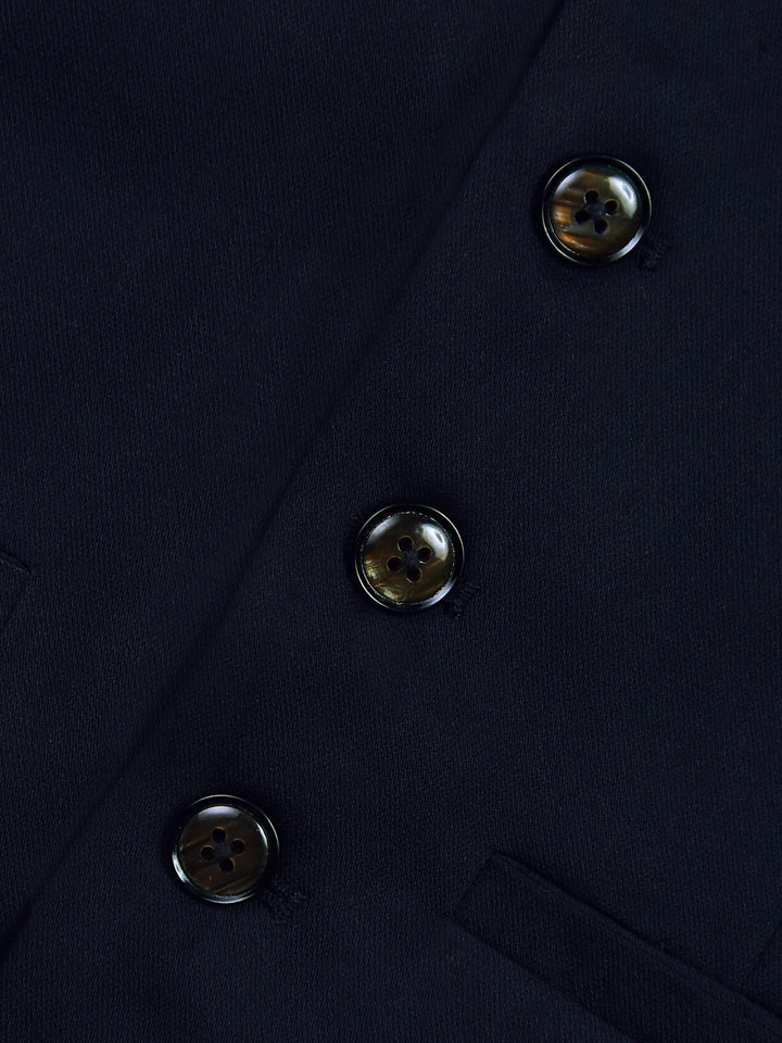Navy Blue Wool Vest With Bow Brumano Pakistan