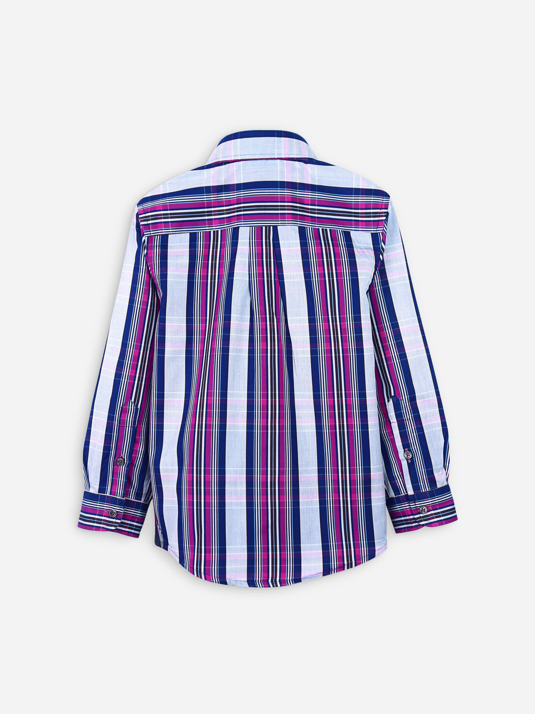 Navy & Magenta Checkered Casual Shirt Brumano Pakistan